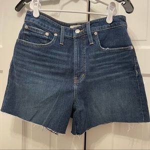 Madewell Curvy High Rise Denim Shorts